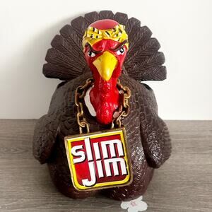 Slim Jim Gangsta Gangster Turkey Counter Top Display 12" Tall Without Black Base